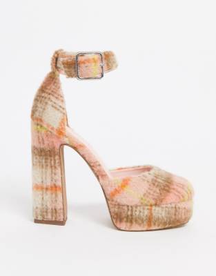 asos orange heels