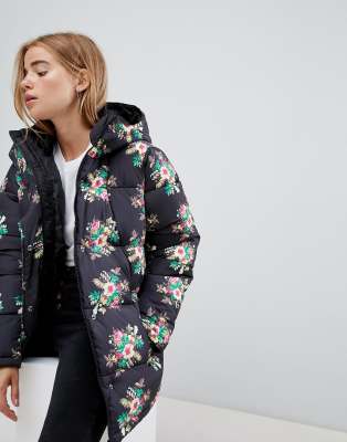 asos floral coat
