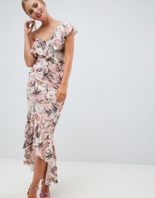 floral split dress