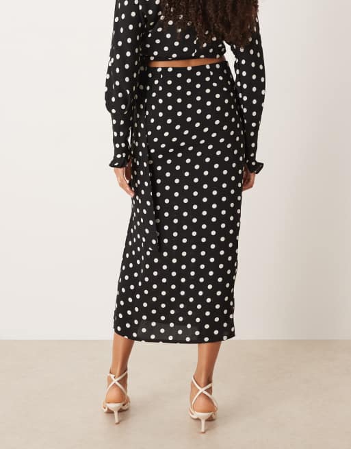 ASOS DESIGN – Prickig midikjol, del av set, 2 av 5