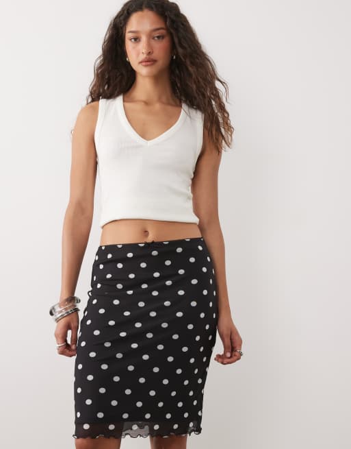 ASOS DESIGN – Prickig midikjol, 2 av 5