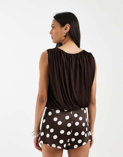 ASOS DESIGN – Prickiga mikroshorts i satinmix, 4 av 5