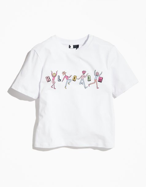ASOS DESIGN PRIDE genderless baby tee in white with chest print - view 1
