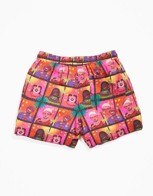 ASOS DESIGN PRIDE genderless co-ord slim short with print, 3 of 5