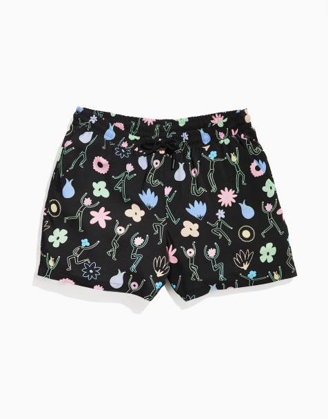 ASOS DESIGN - Pride - Genderneutrale smalle short met print in zwart, deel van co-ord set - view 1