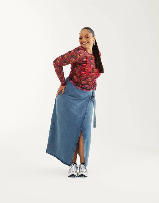 ASOS DESIGN - PRIDE - Kønsneutral og langærmet T-shirt med print i mesh