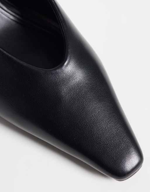 ASOS DESIGN Princess high heeled court shoes in black, 3 of 4