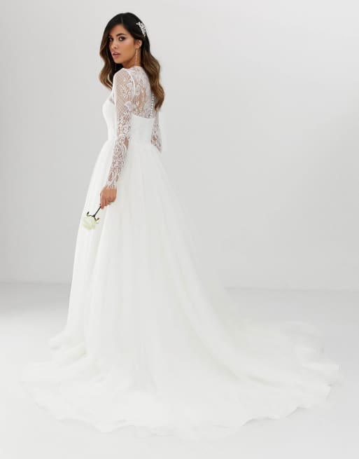 asos princess wedding dress