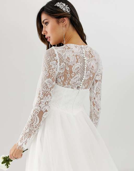 asos princess wedding dress