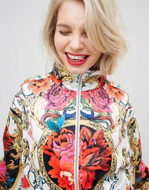 Printed bomber outlet