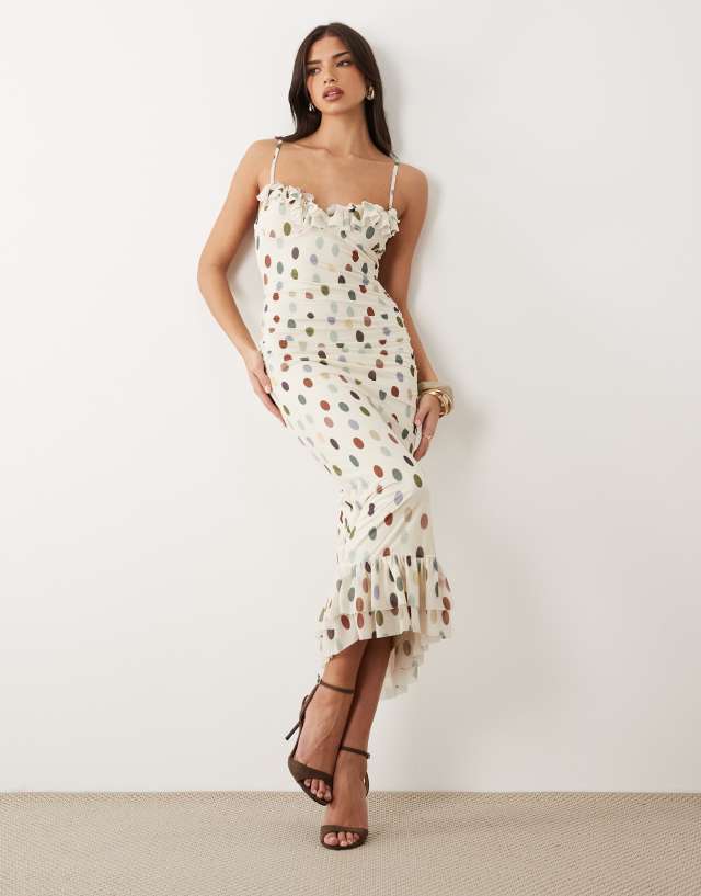 polka dot cream dress ASOS Design - Midi - Women - Polyester - M Black Gothic Plus Size micro short 100% polyester. Colour:Duck Egg Blue Ax paris