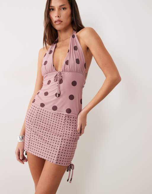 ASOS DESIGN printed slinky set in spot, 3 of 3