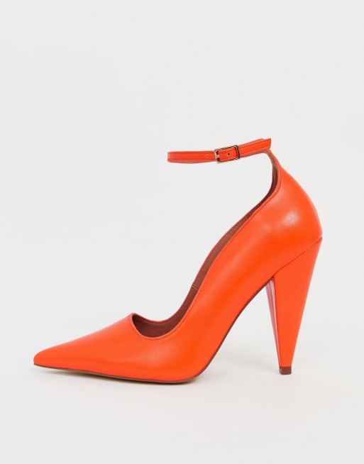 Bright Coral Heels | atelier-yuwa.ciao.jp