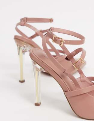 asos talon transparent