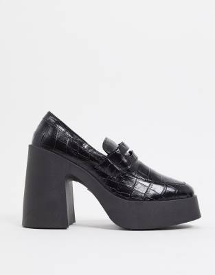 asos loafer heels