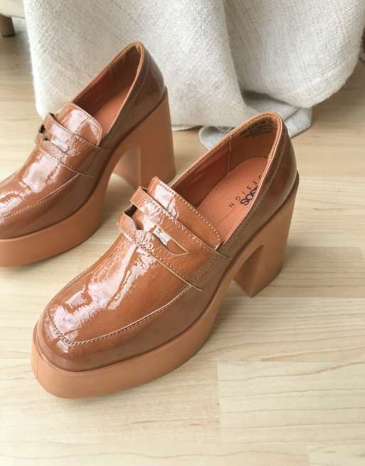 Loafers met hoge hak new arrivals