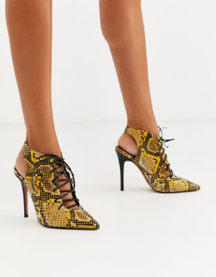 asos yellow heels