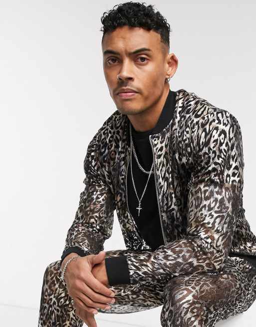 ASOS DESIGN – Metaliczny komplet z prześwitującego materiału w cętki, 2 z 3