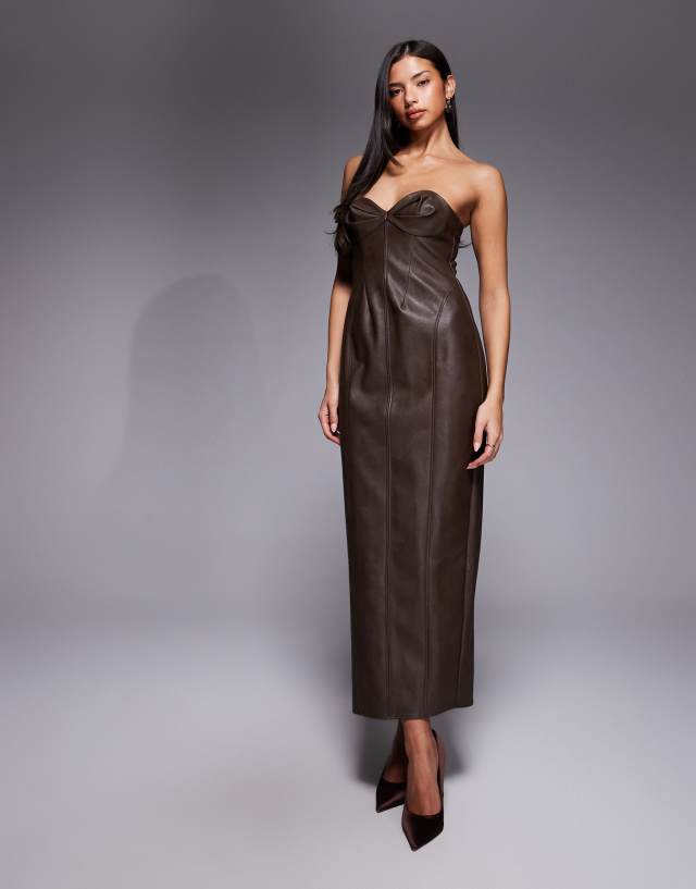 formal pencil dress ASOS Design - Midi - Women - Polyurethane/Polyester - 6 US country_AU