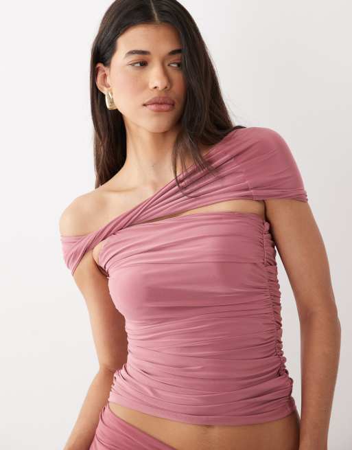 ASOS DESIGN – Różowy zestaw ze skręceniem, 3 z 3