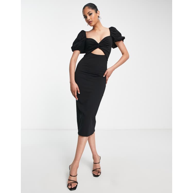 tuckernuck black leather dress Tuckernuck Black Delaney Dress Black / XL
