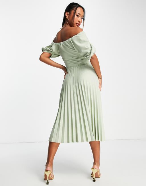 Pleated hotsell dresses asos