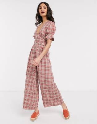 asos pink jumpsuit