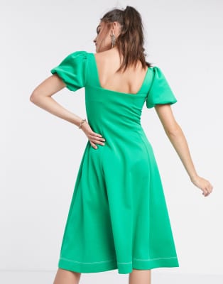 asos knee length dress