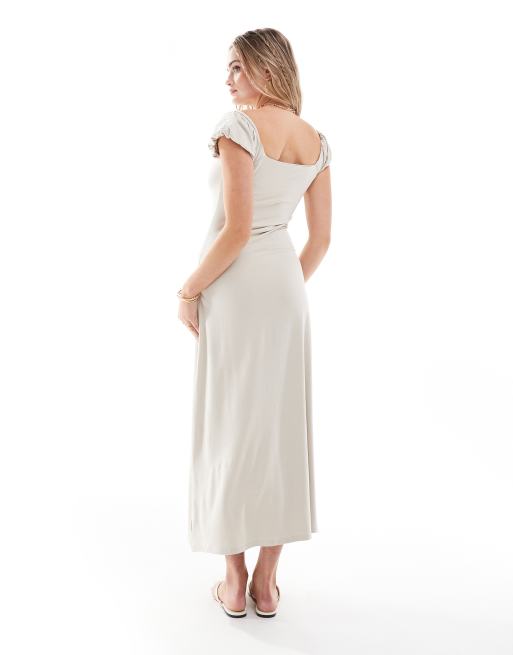 Asos design square neck midi prom dress sale