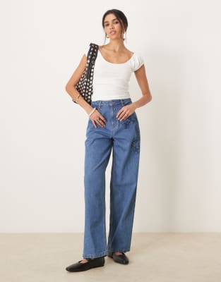 Asos Design Puff Sleeve Sun Top In White