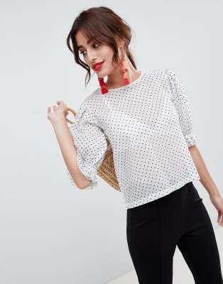 puff sleeve top asos