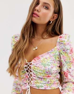 asos floral top