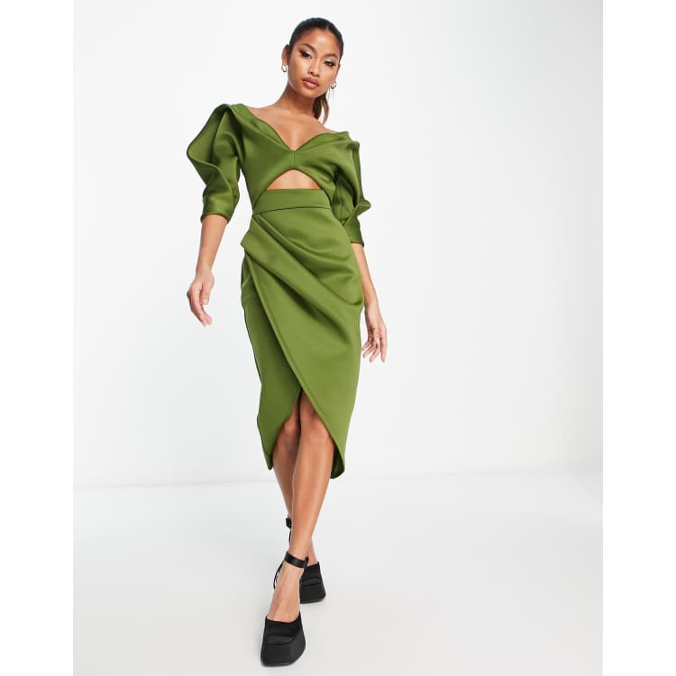 Asos cheap olive dress