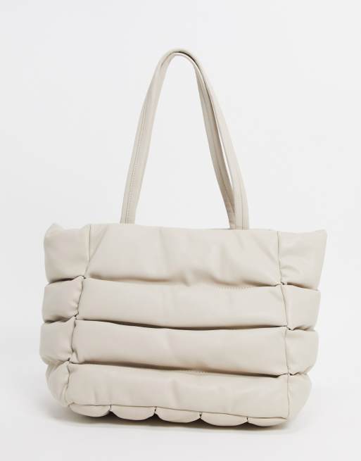 Puffer Quilted Tote Bag