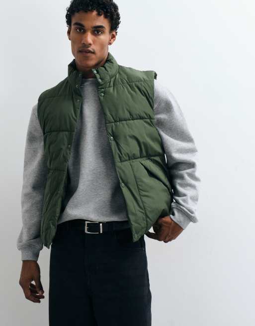 ASOS DESIGN puffer bodywarmer in midden groen, 5 van 5