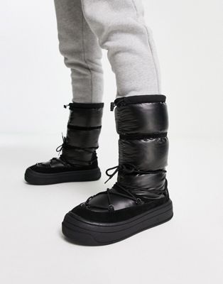 chisme regular Armonioso Asos Design Puffer Chelsea Boot In Black Nylon | ModeSens