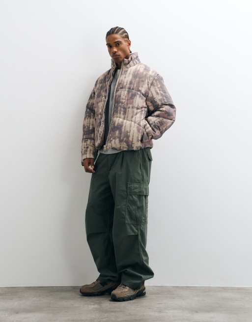 ASOS DESIGN puffer in camo print, 2 of 5