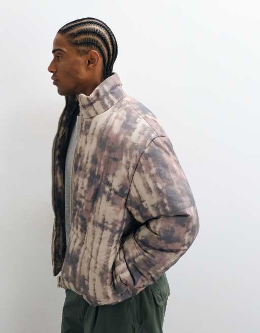 ASOS DESIGN puffer in camo print, 5 of 5