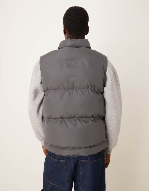 ASOS DESIGN – Puffer-Jacke in Grau, 3 von 5