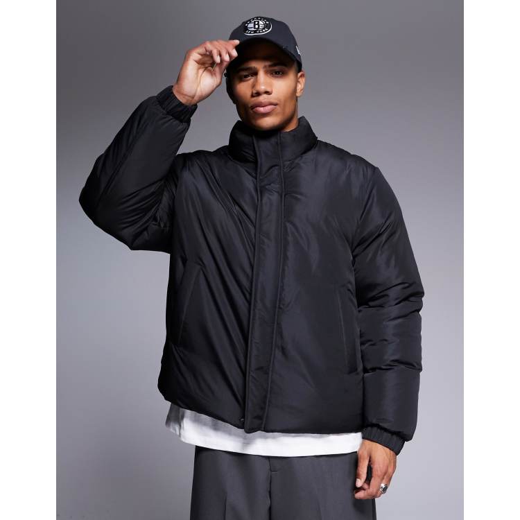 ASOS DESIGN puffer jacket in black ASOS