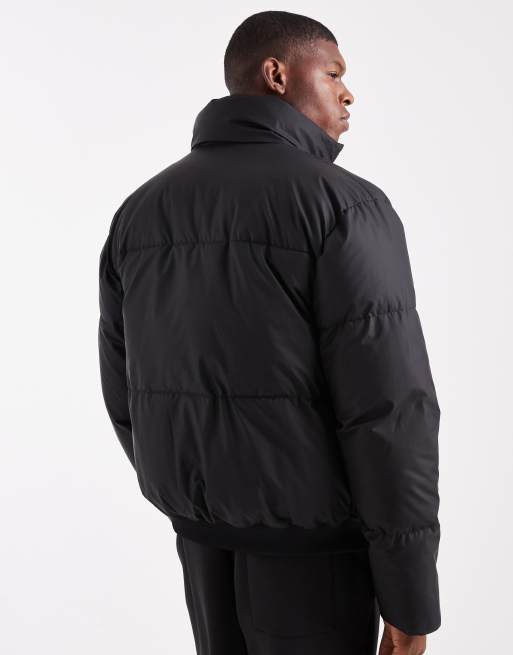 ASOS DESIGN puffer jacket in black, 3 of 5