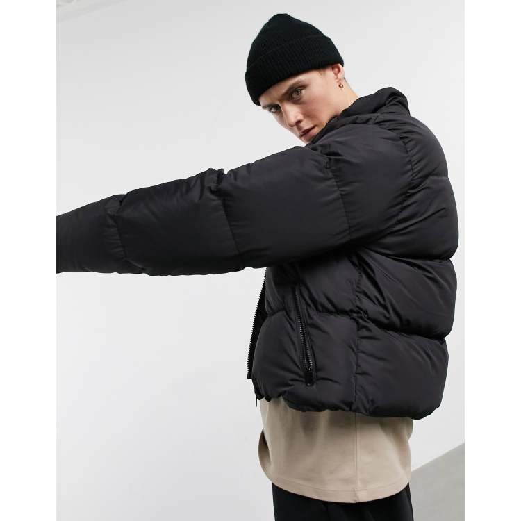 Black puffer 2025 coat asos