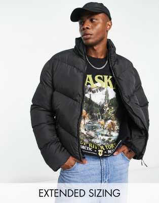 ASOS DESIGN PUFFER JACKET IN BLACK