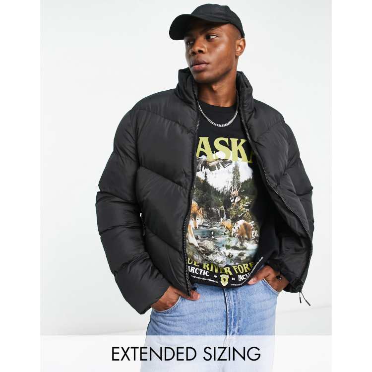 Cheap black clearance puffer jacket mens