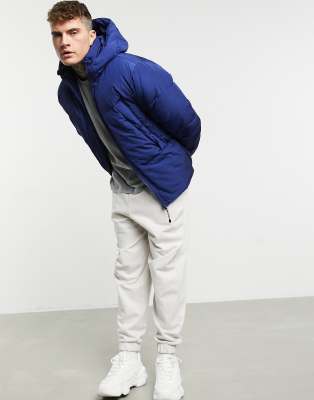 blue puffer jacket asos