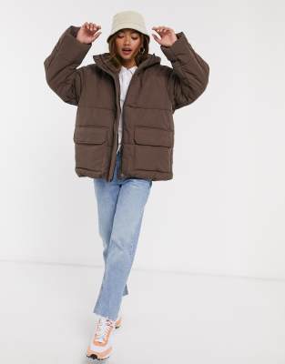 asos design puffer jacket