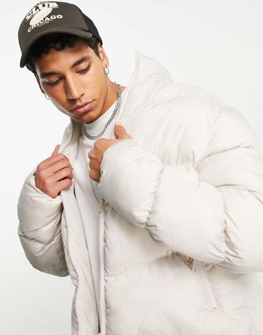 Asos white sales puffer