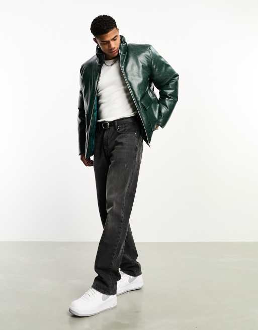 Green bubble jacket on sale mens