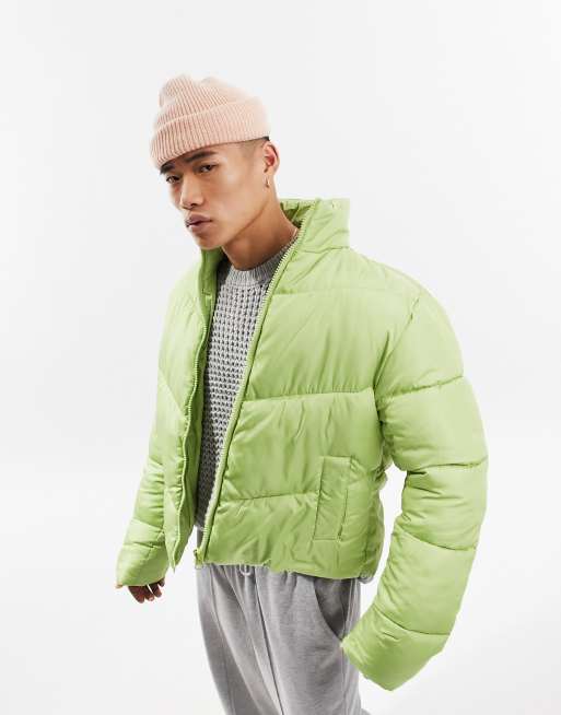 Light green store puffer coat