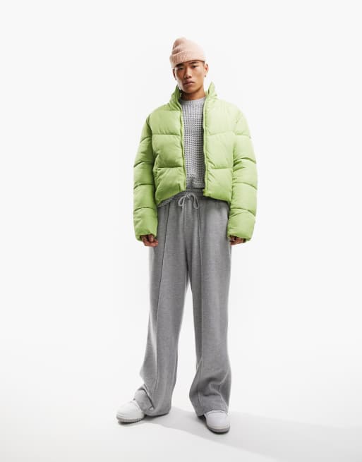 Asos green puffer jacket best sale